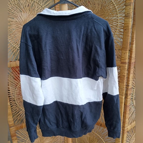 John Galt Woman’s 1/4 Zip Pullover Sweater Navy Blue Sz S Collared LA 1984 - Picture 8 of 8